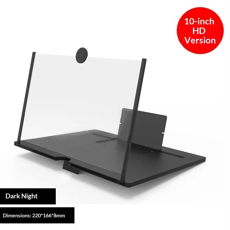 Plastic Mobile Phone Screen Amplifier 10/12 Inch Desktop Pull-Out HD Video Lazy Magnifying Glass Stand